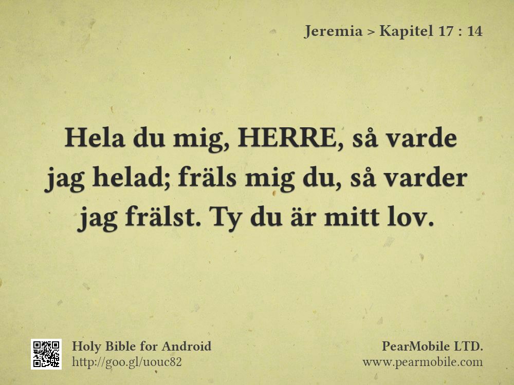 Jeremia, Kapitel 17:14